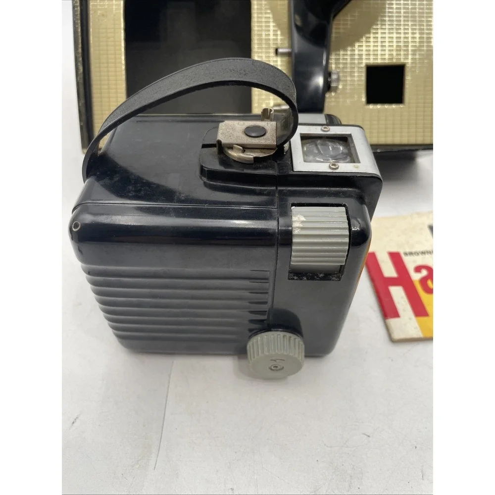 Vtg Kodak Brownie Hawkeye Outfit Camera w/Original Box w/Flash  Excellent Cond